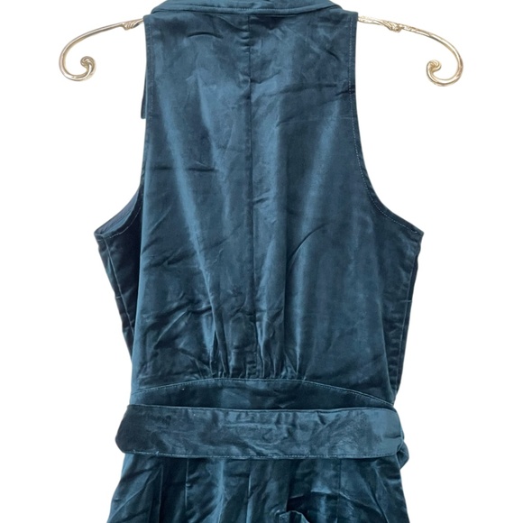 Anthropologie Maeve Velvet Halter Crop Jumpsuit Size 4 - Picture 8 of 14